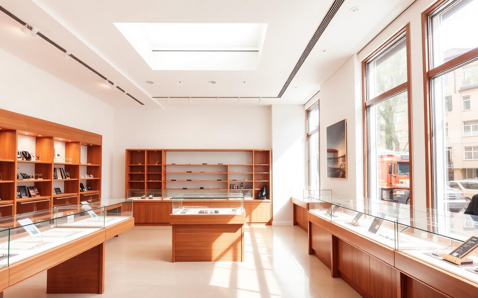 The bright interior of the AGN shop in North York